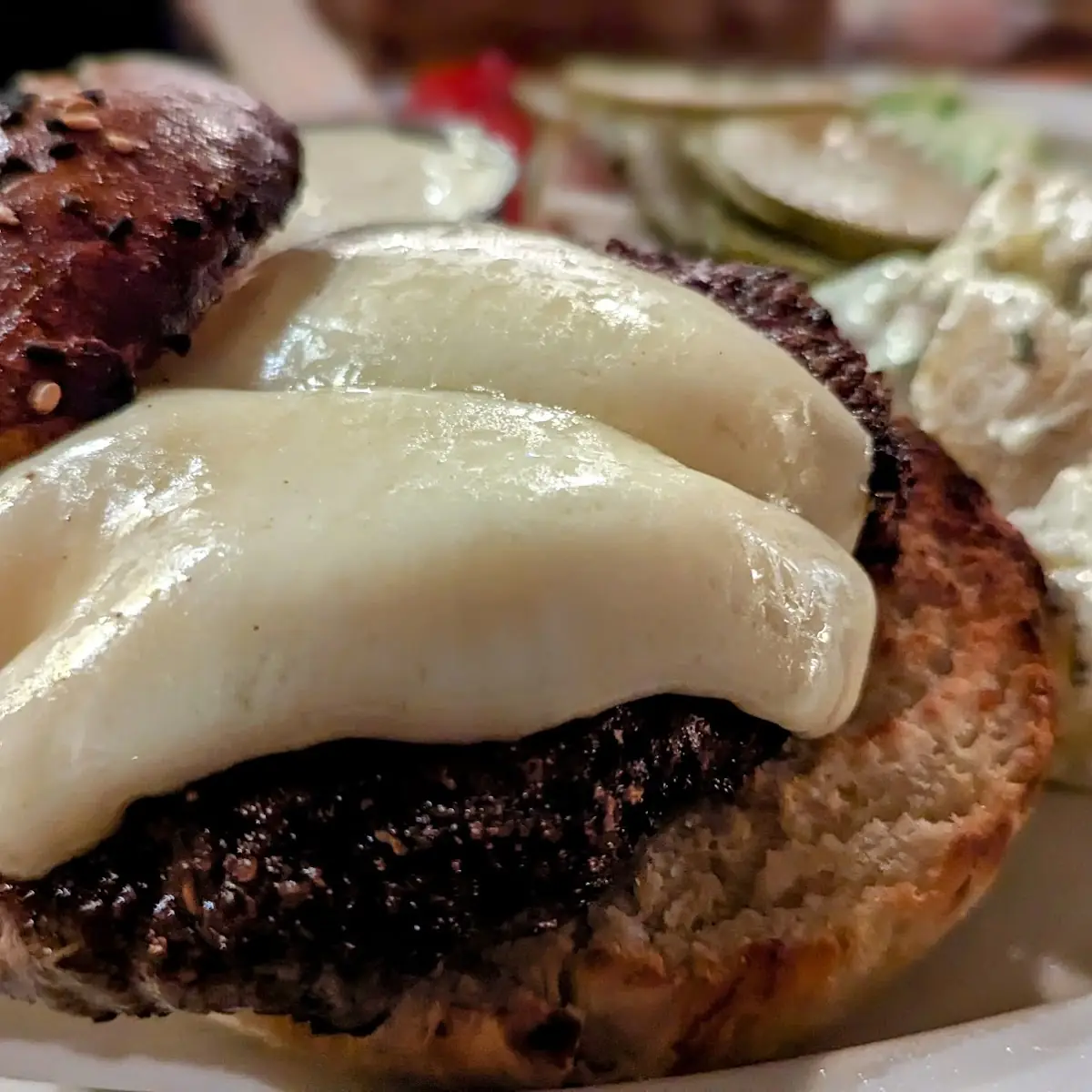 Kobe Beef Burger with White Cheddar Cheese