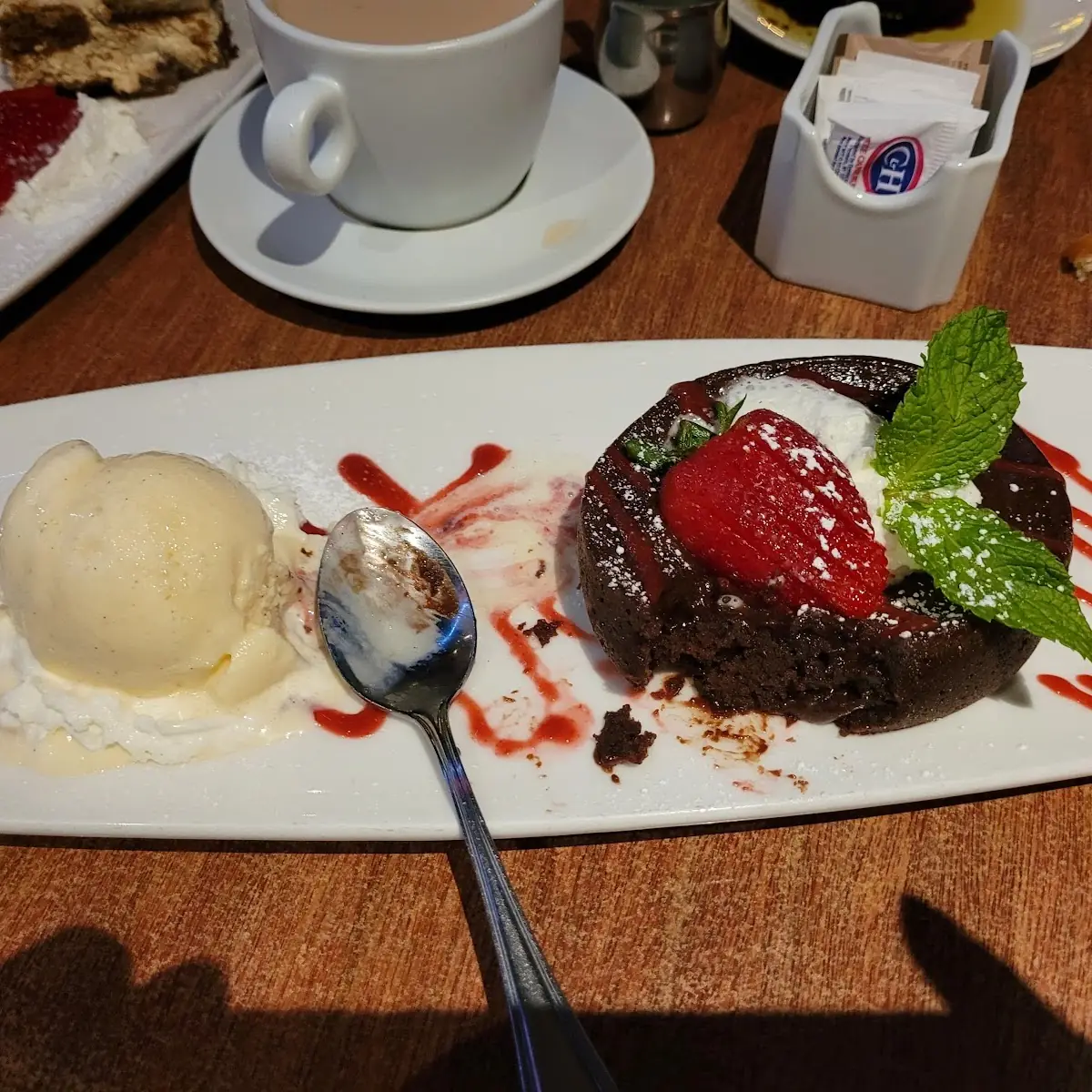 Chocolate Lava Cake with Ice Cream