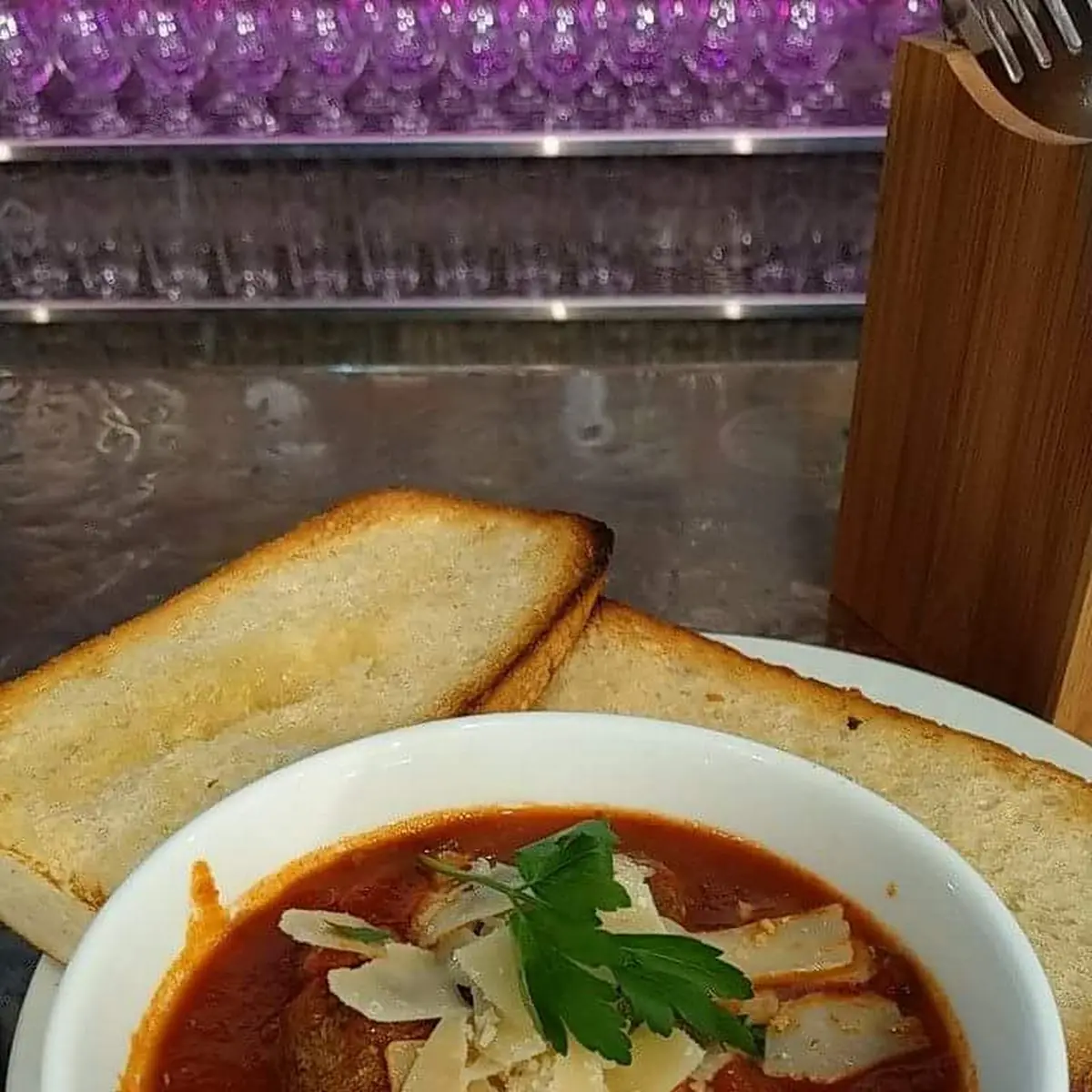 Deconstructed Meatball Sandwich