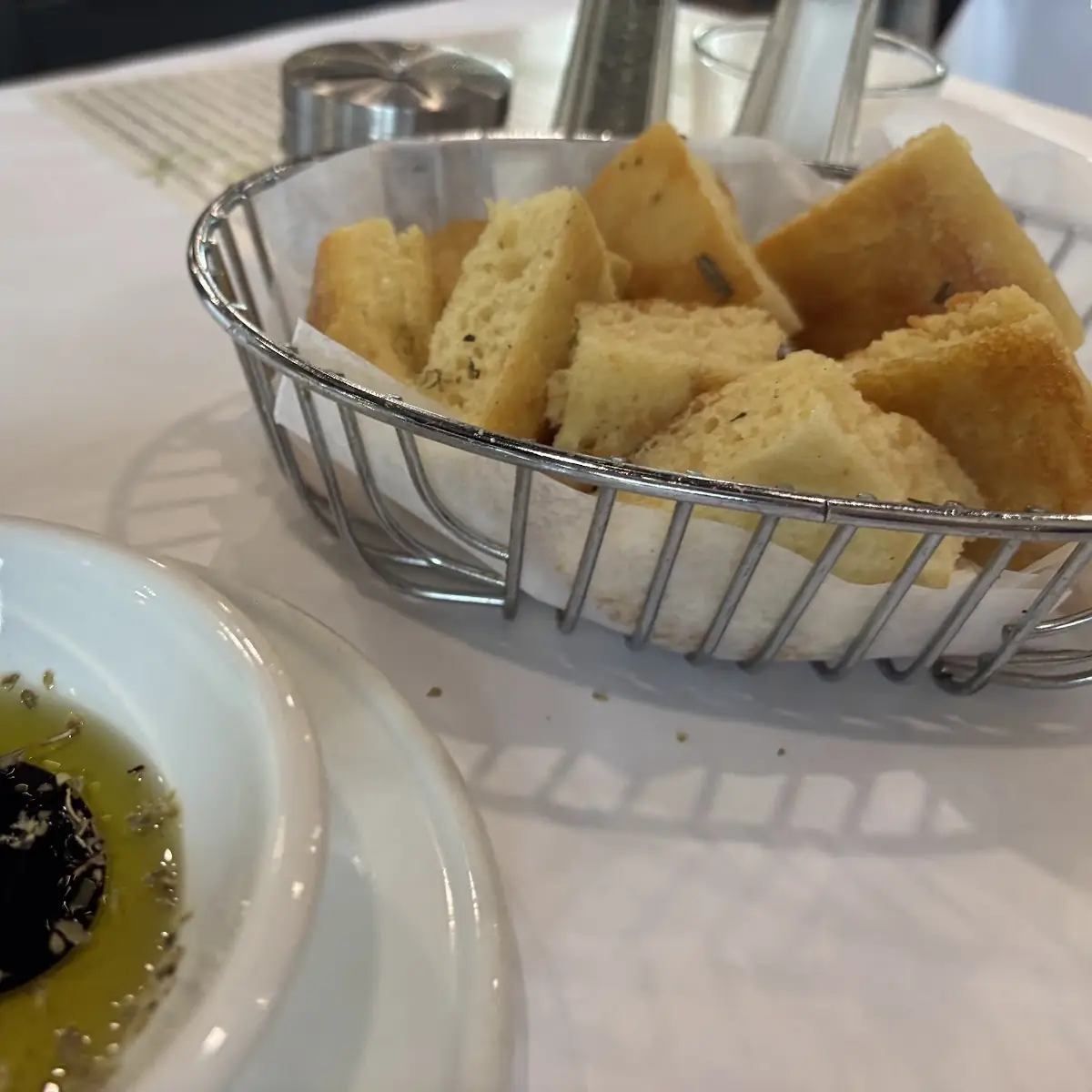 Focaccia Bread with Oil and Balsamic Vinegar