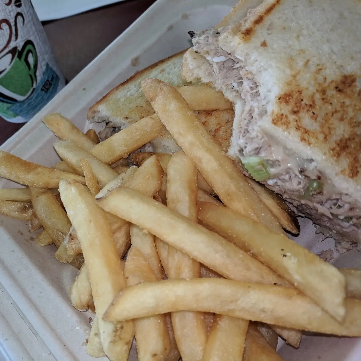 Tuna Melt and Fries