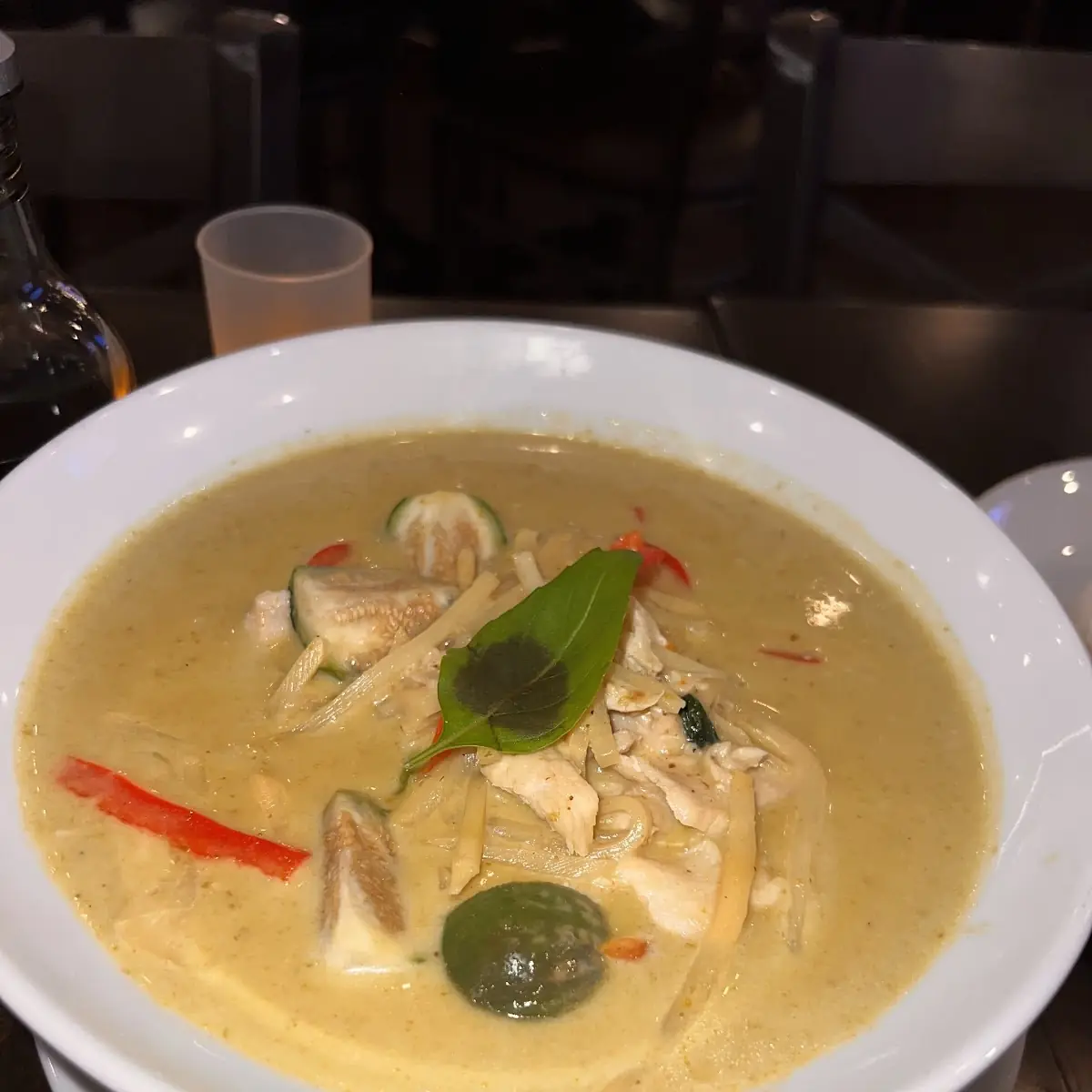 Green Chicken Curry with Rice
