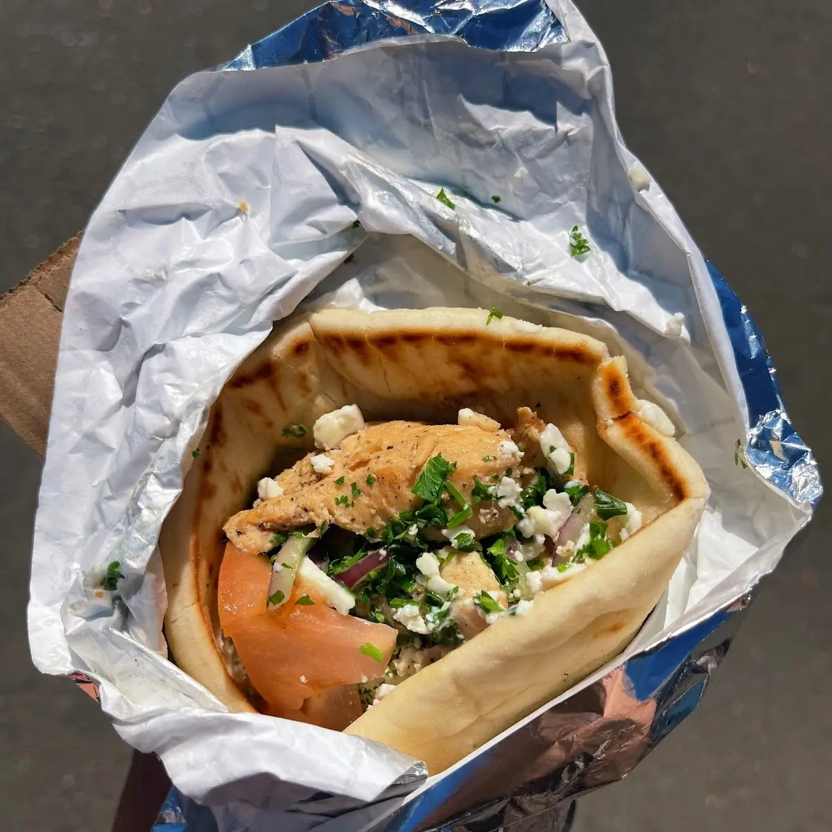 Chicken Gyro with Feta Cheese