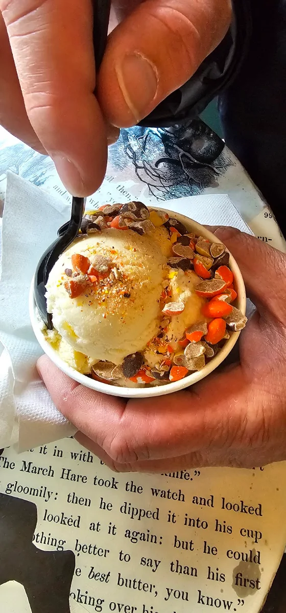 Cookie Dough Ice Cream & Reese's Pieces