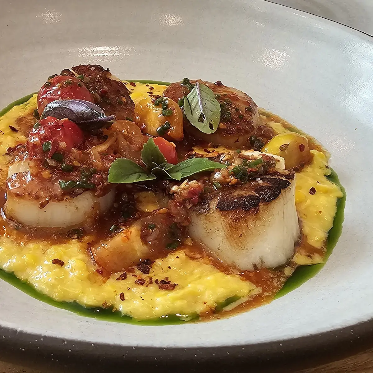Shrimp Scallops Grits