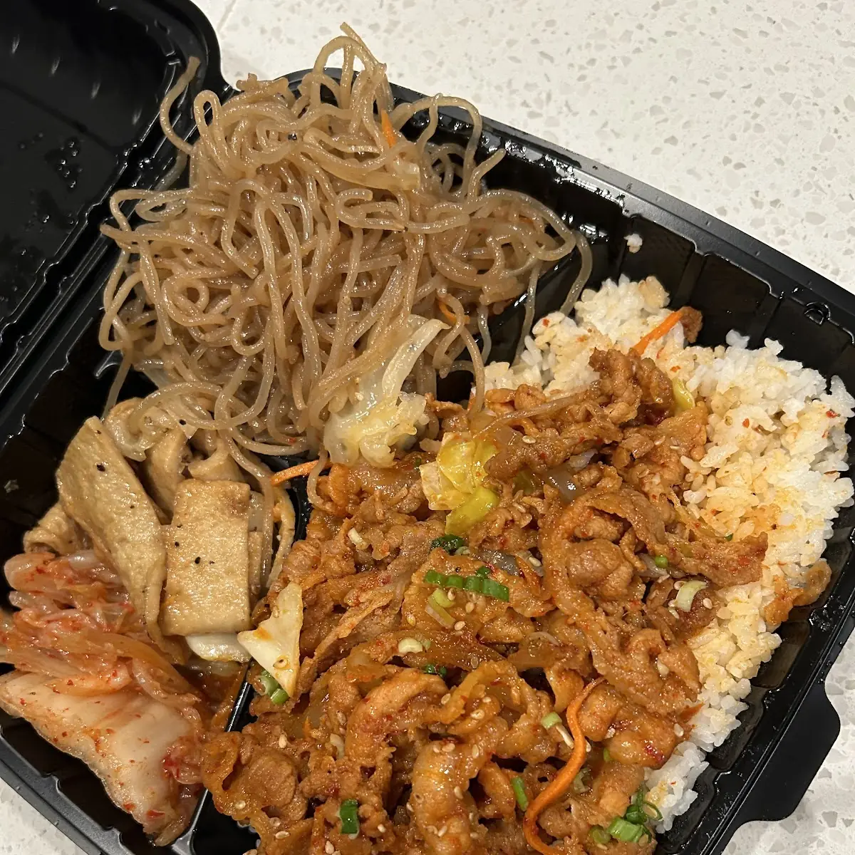 Fish Cake and Japchae