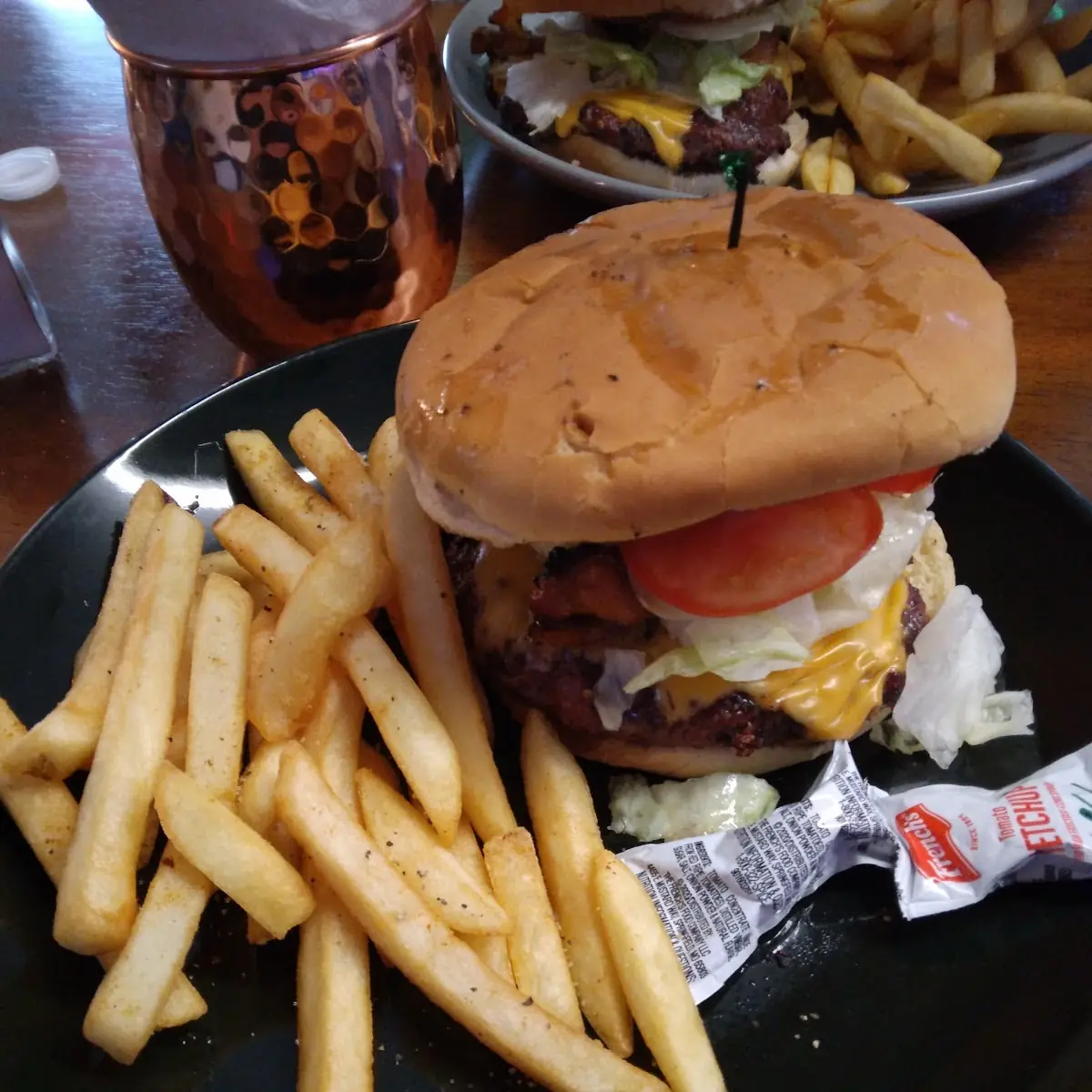 Bacon Cheeseburger and Fries