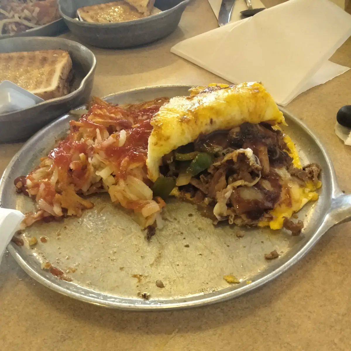 Philly Cheesesteak Omelette