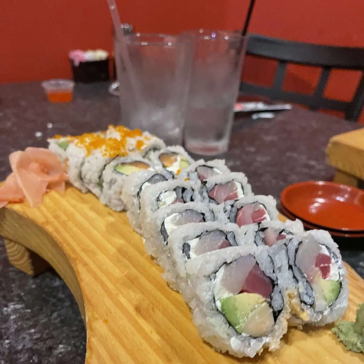 Angel Roll and Godzilla Roll