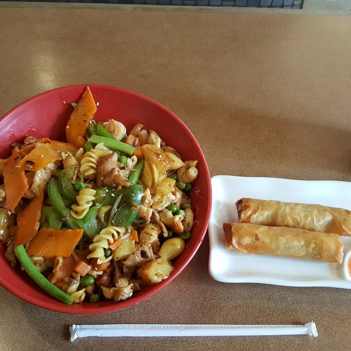 Teriyaki Chicken Shrimp with Noodles