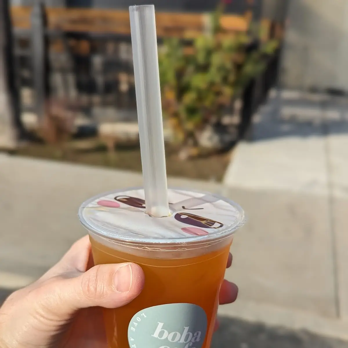 Passion Fruit Tea Aloe Boba