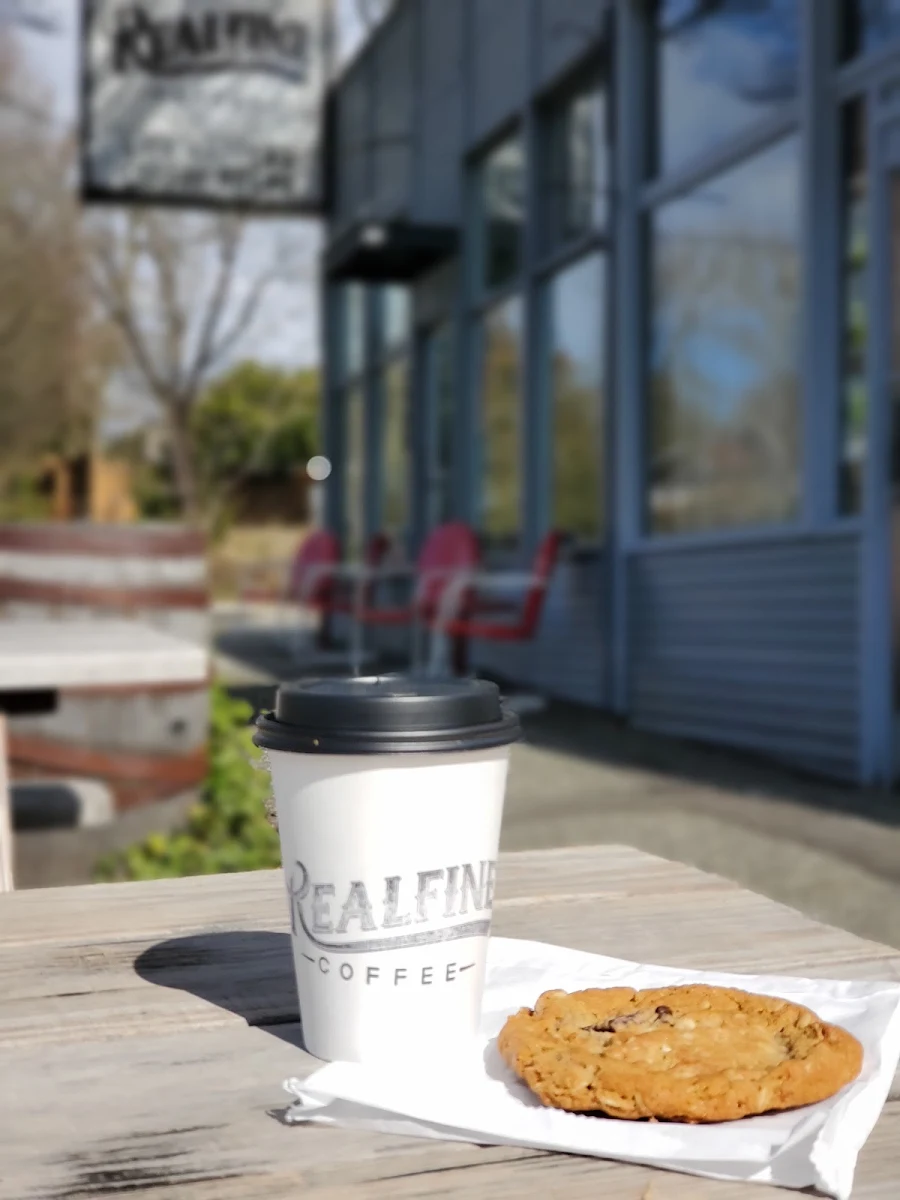 Cafe Mocha and Chocolate Chip Cookie