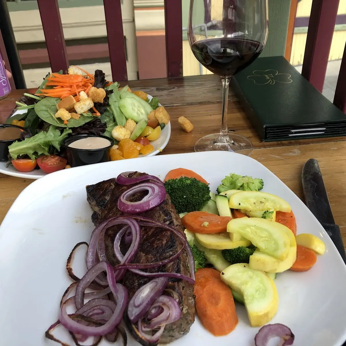 New York Steak and Vegetables