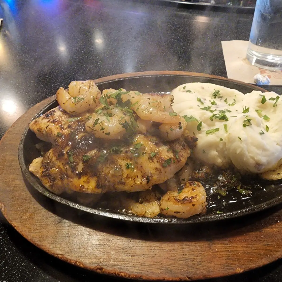Bourbon Chicken and Shrimp