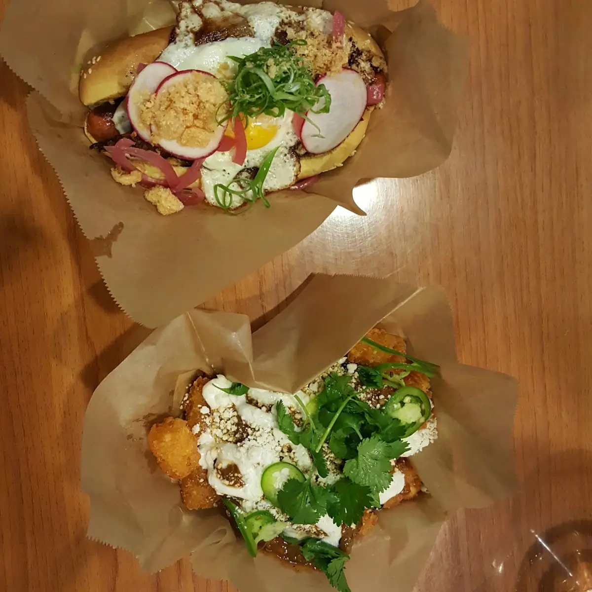 Sisig Hot Dog