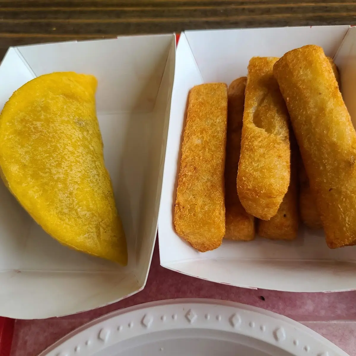 Empanada and Fried Yuca