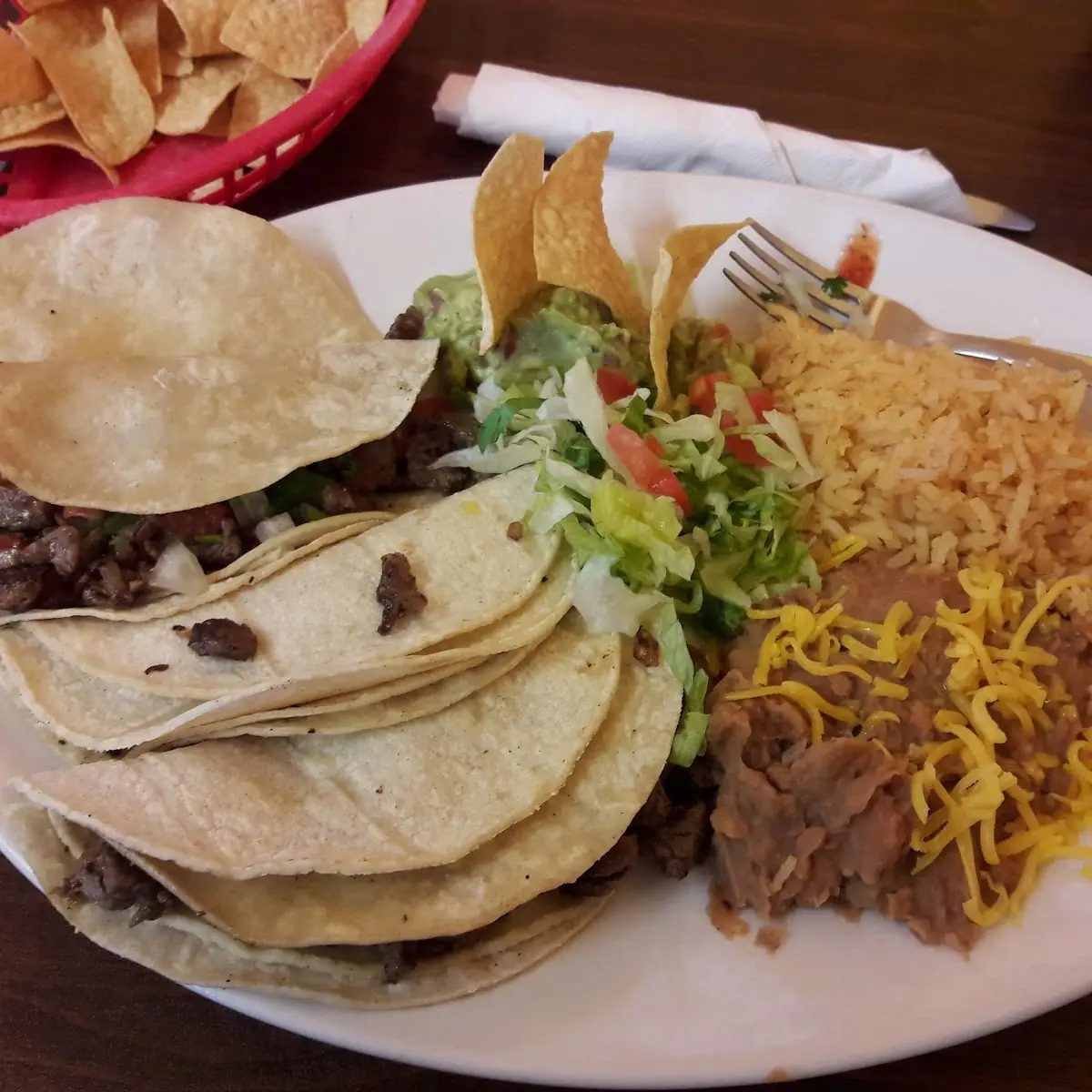 Beans Rice Beef & Tortilla