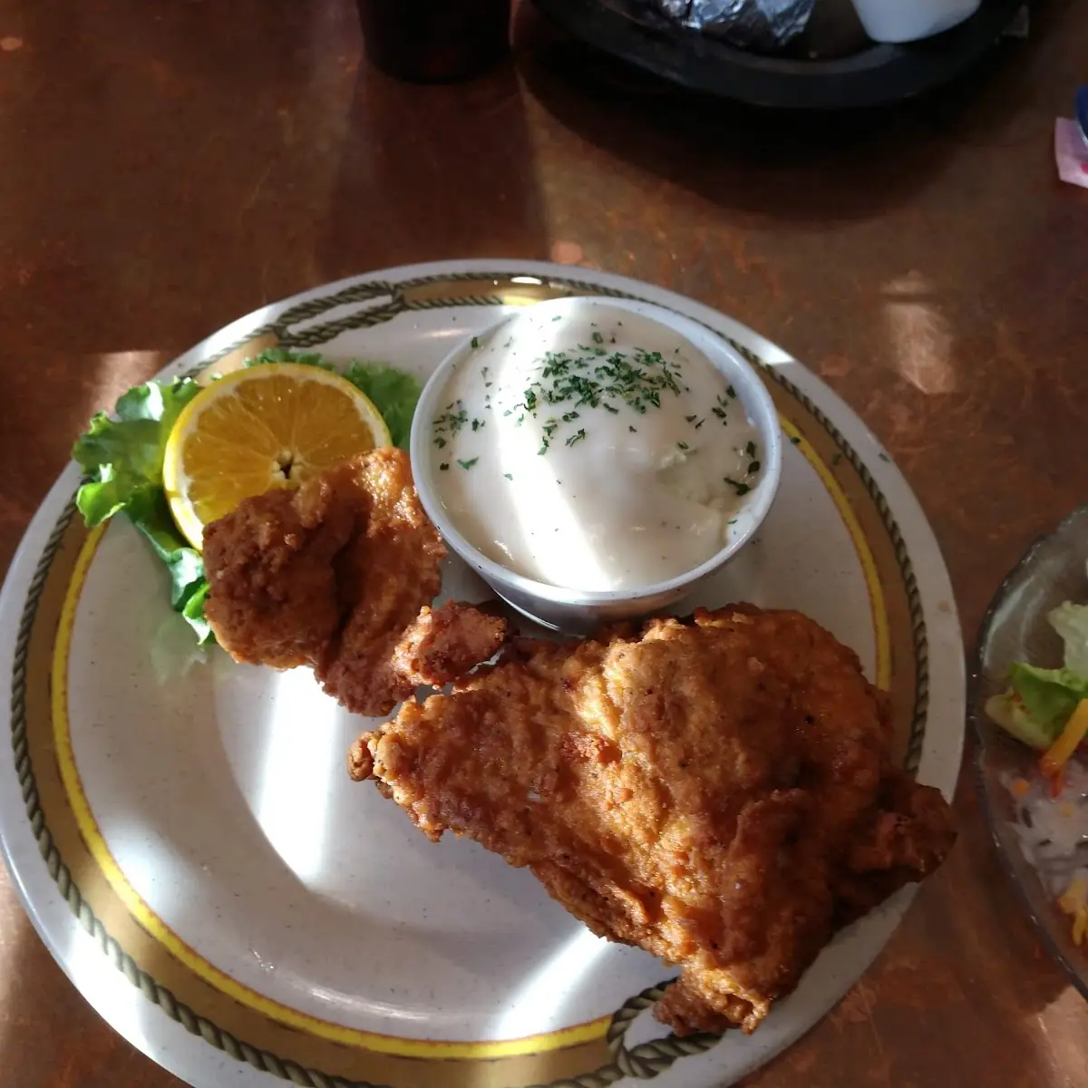 Fried Chicken and Mashed Potatoes