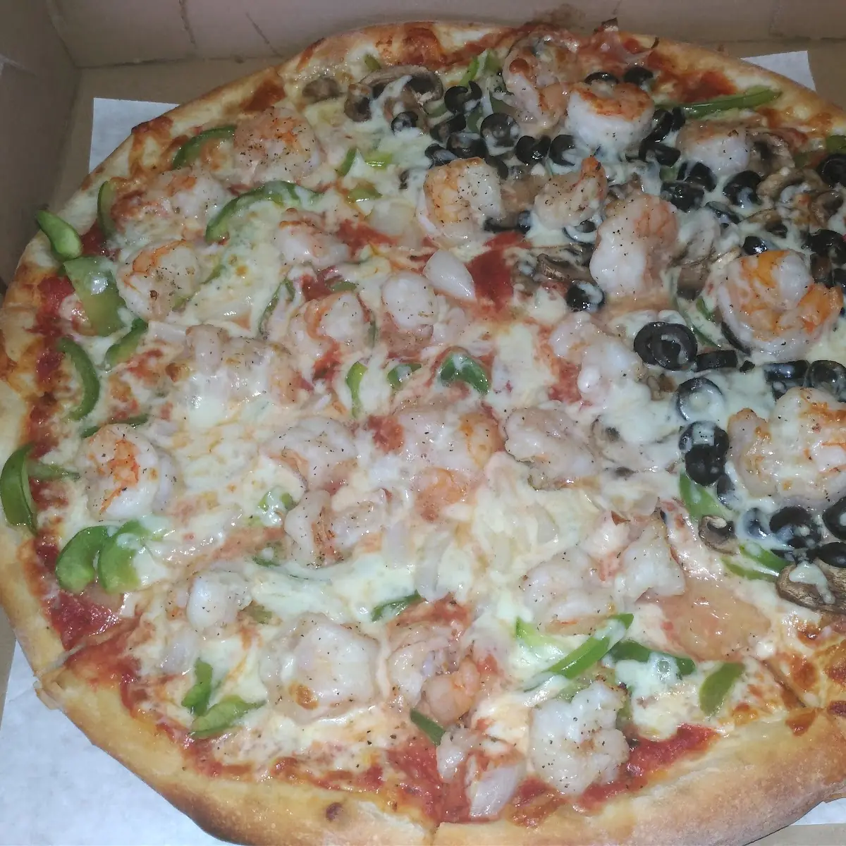 Green Pepper Onion Black Olive
