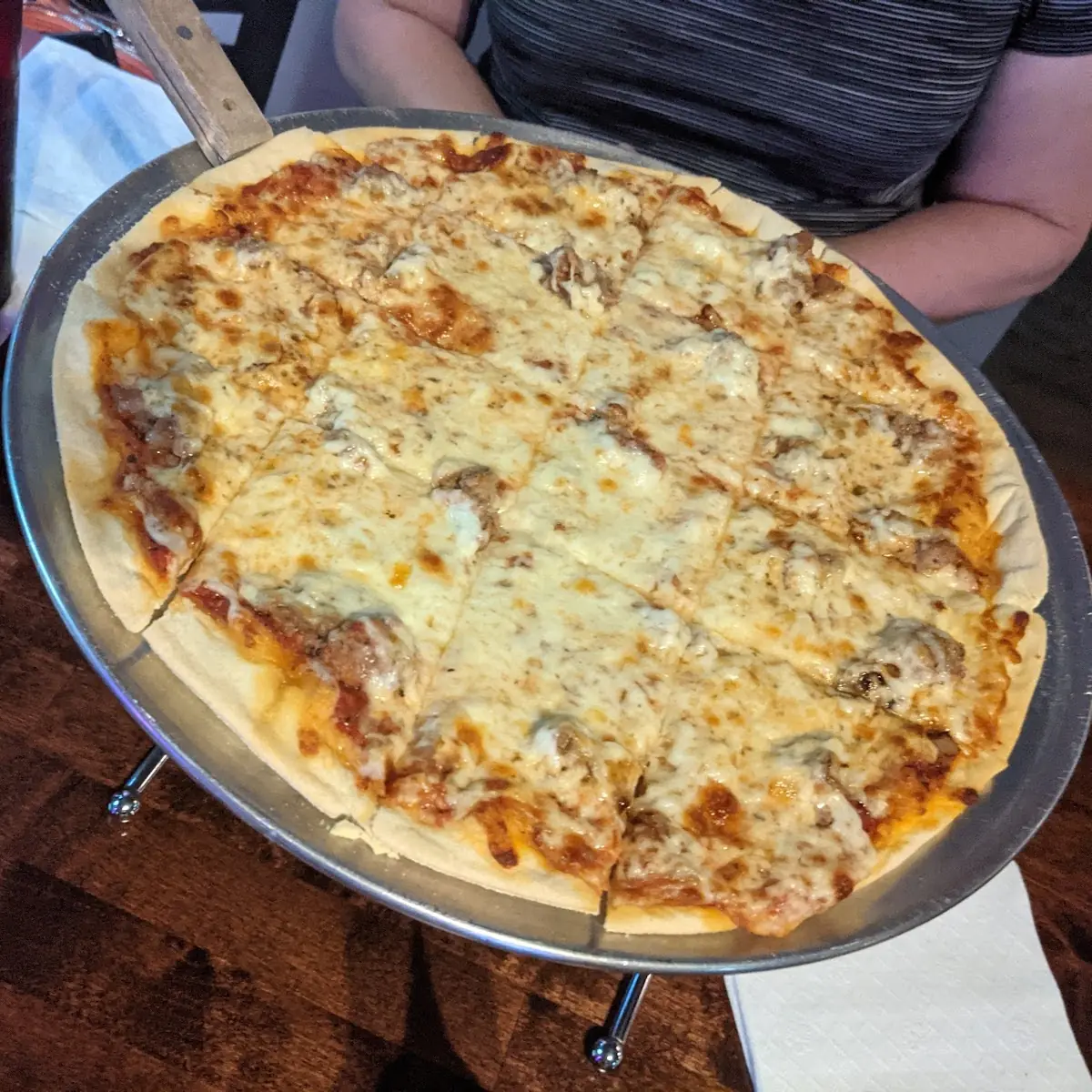Small Thin Crust Sausage Pizza