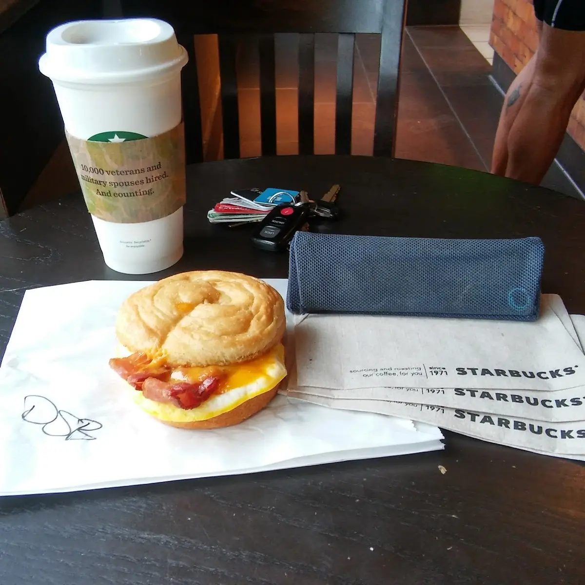 Macchiato and Breakfast Sandwiches
