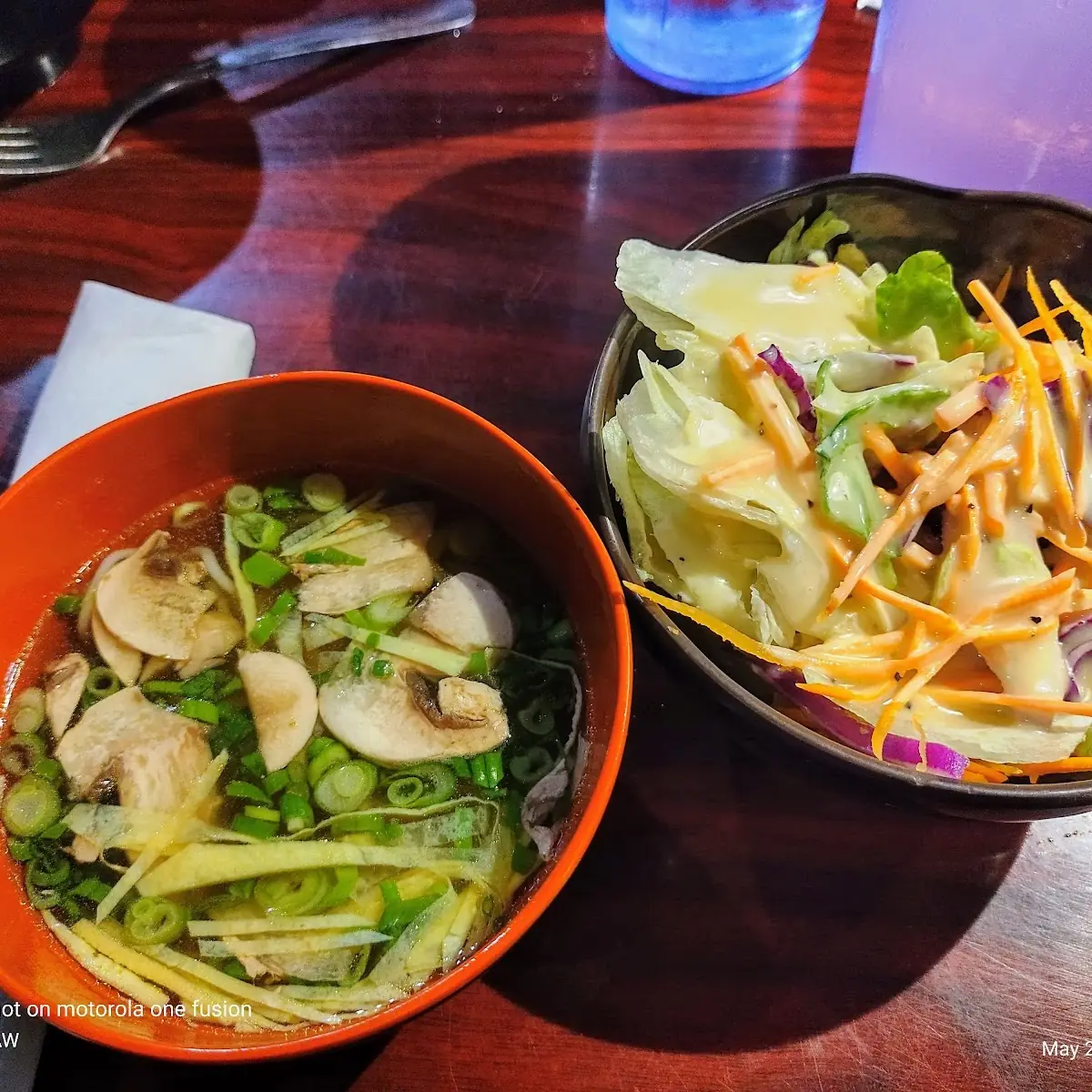 Miso Soup and Salad