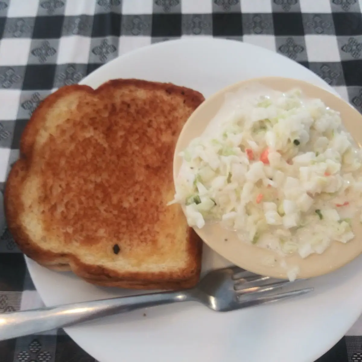 Grilled Cheese and Coleslaw