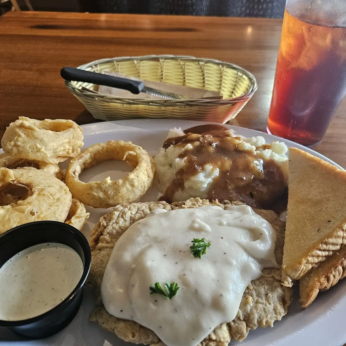 Chicken Fried Steak Mashed Potatoes and Gravy