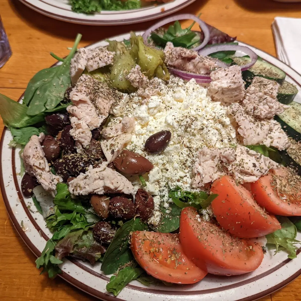 Greek Salad with Grilled Chicken