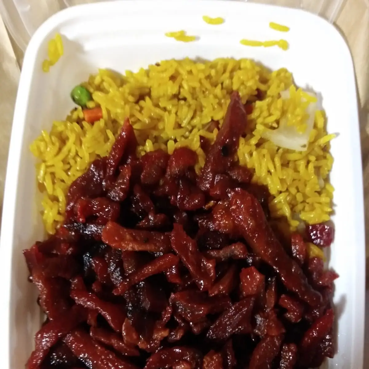 Fried Rice and BBQ Ribs