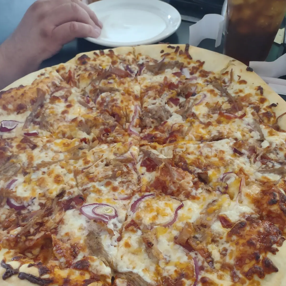 Chuckwagon BBQ Pulled Pork Pizza