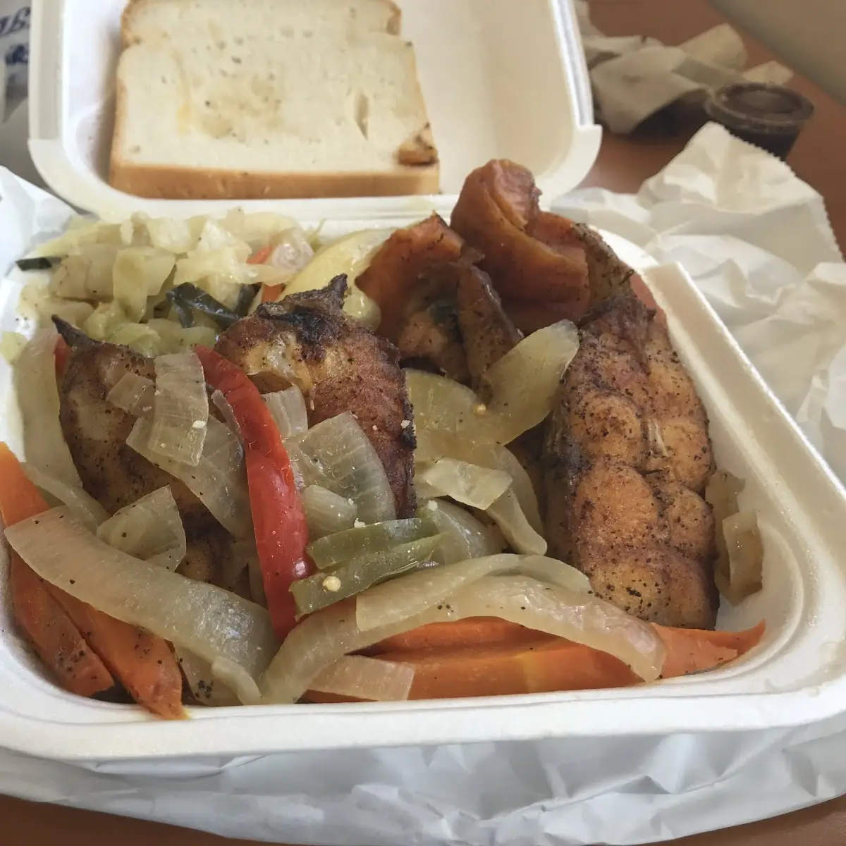 Jerk Catfish Dinner