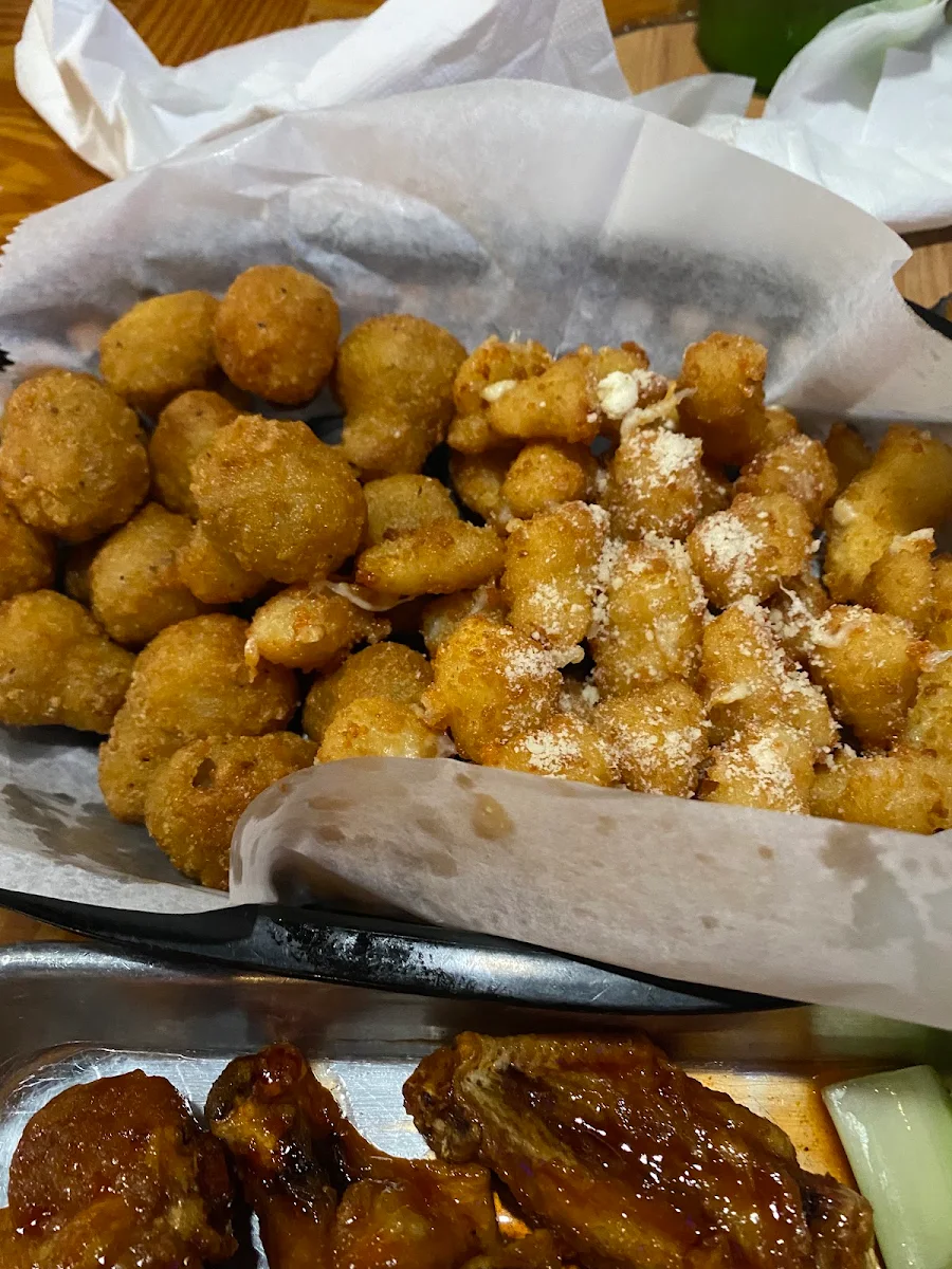 Fried Mushrooms Fried Cheese