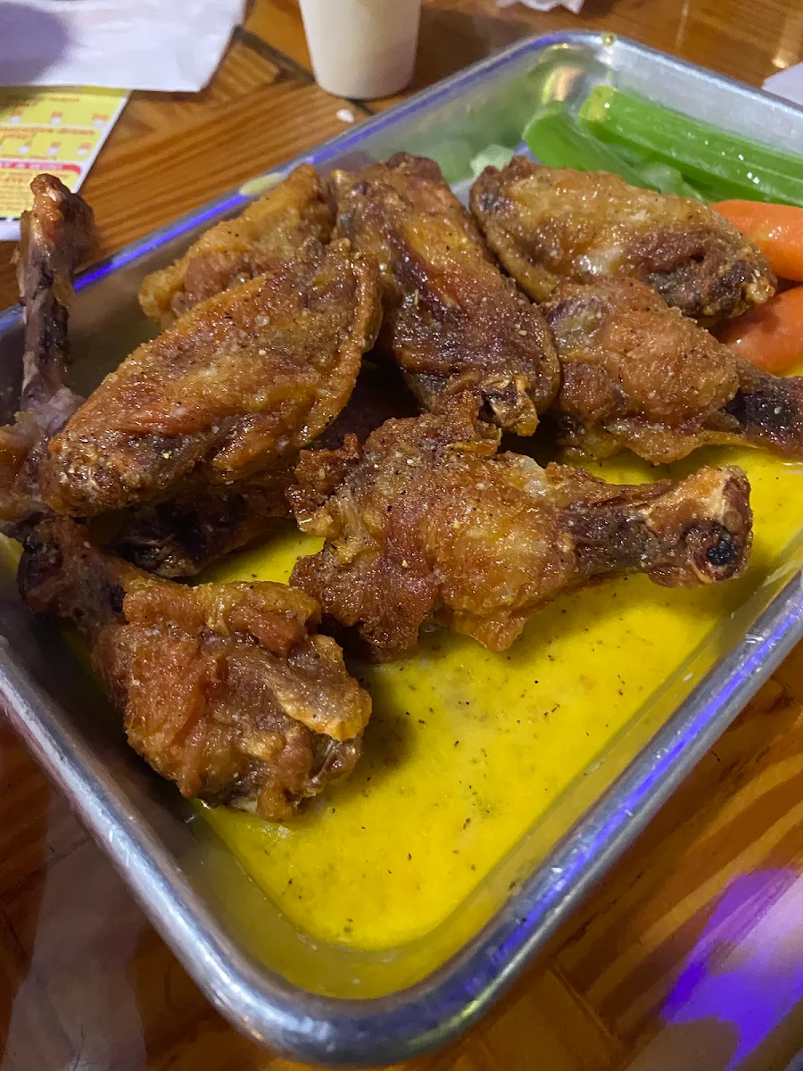 Lemon Pepper Wings Crispy Wet