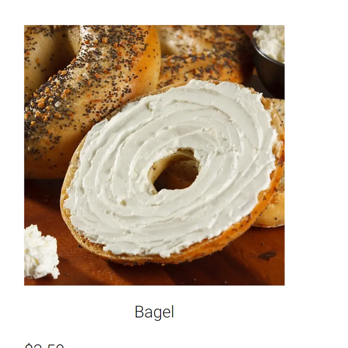 Bagel w Cream Cheese