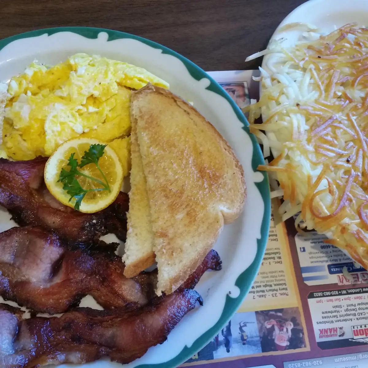 Eggs Bacon and Hash Brown