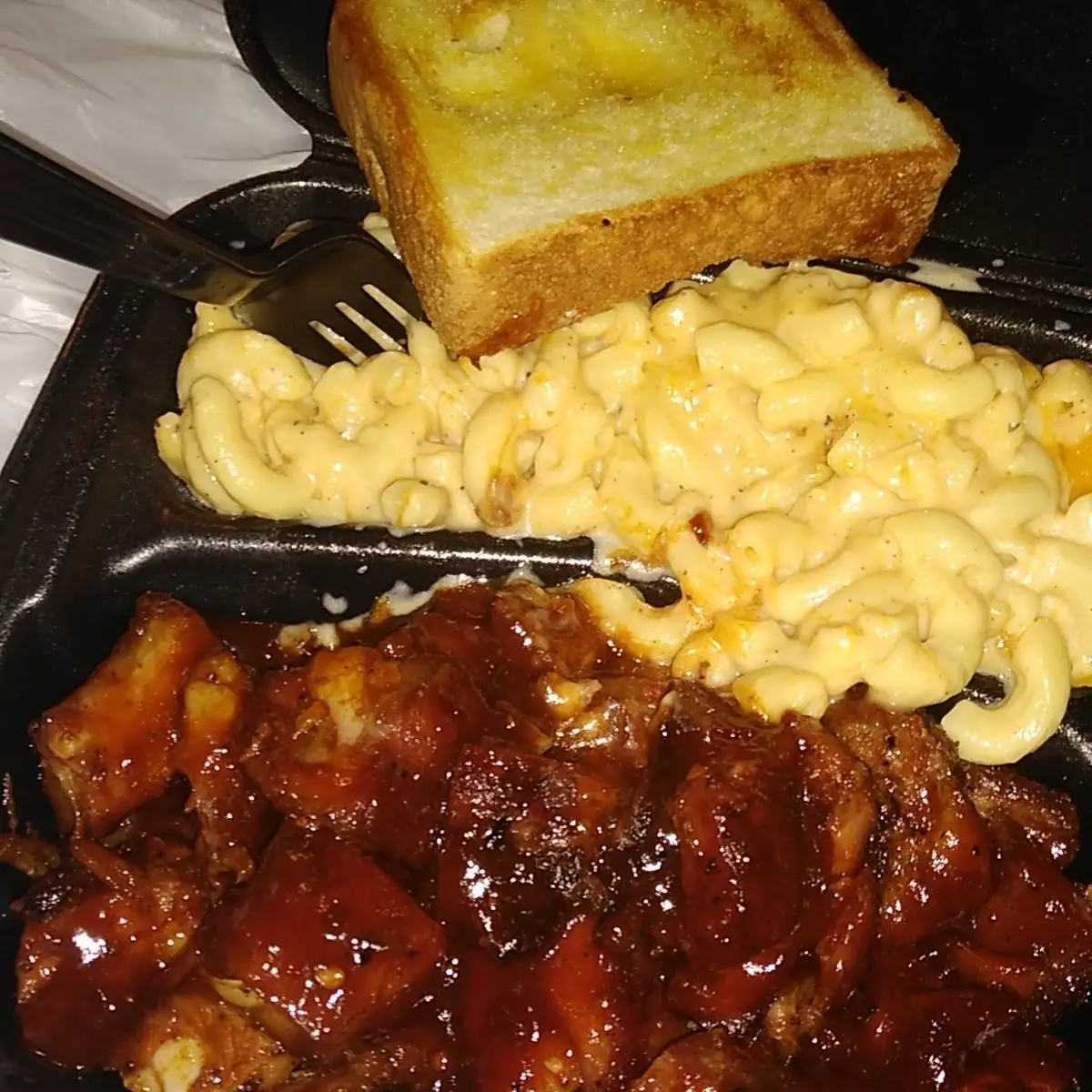 Rib Tips with Double Macaroni