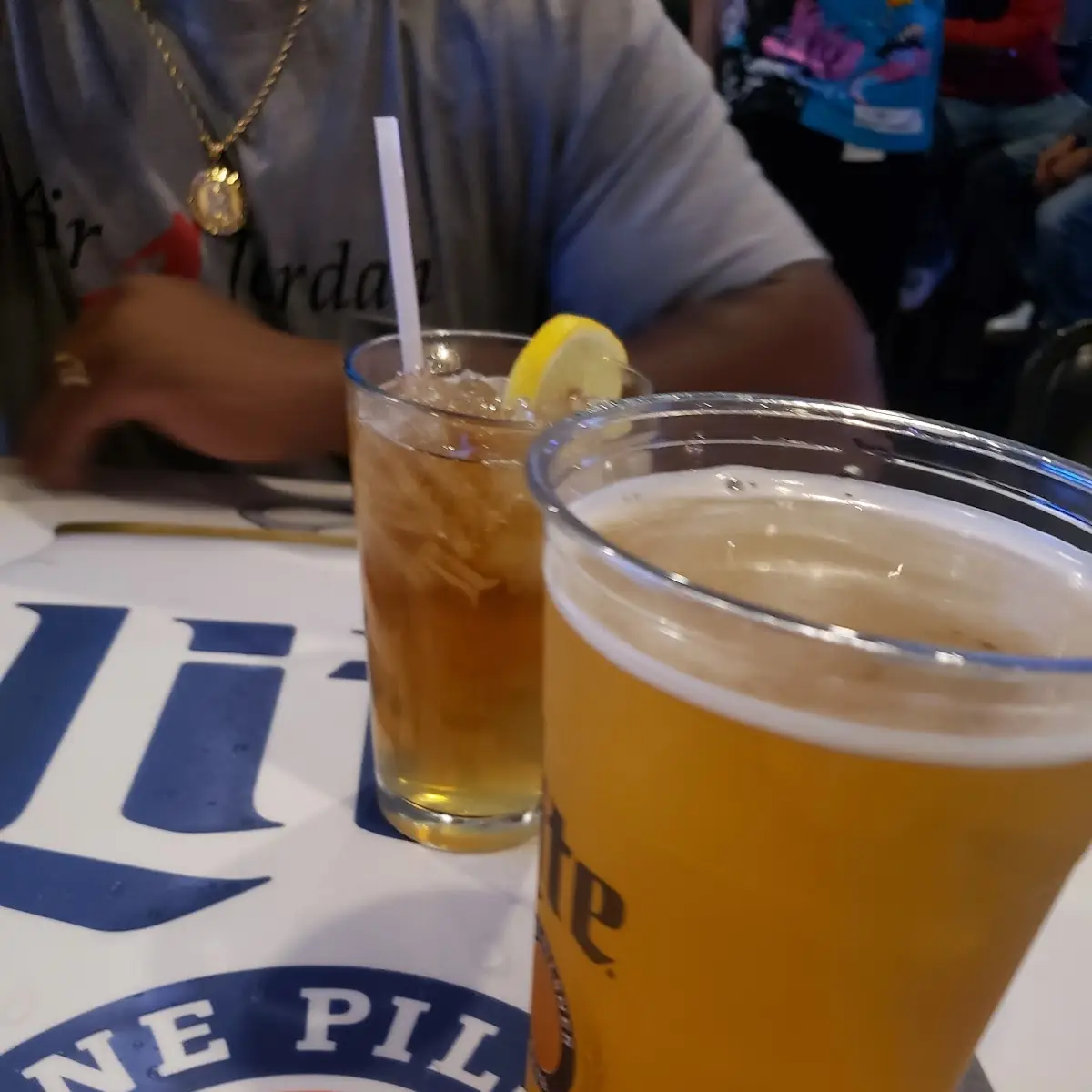 Long Island Ice Tea and Draft Budlite Beer