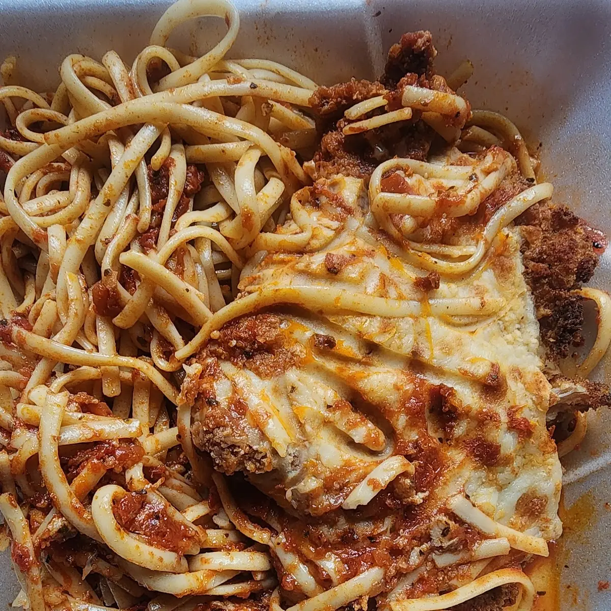 Chicken Parmesan with Penne