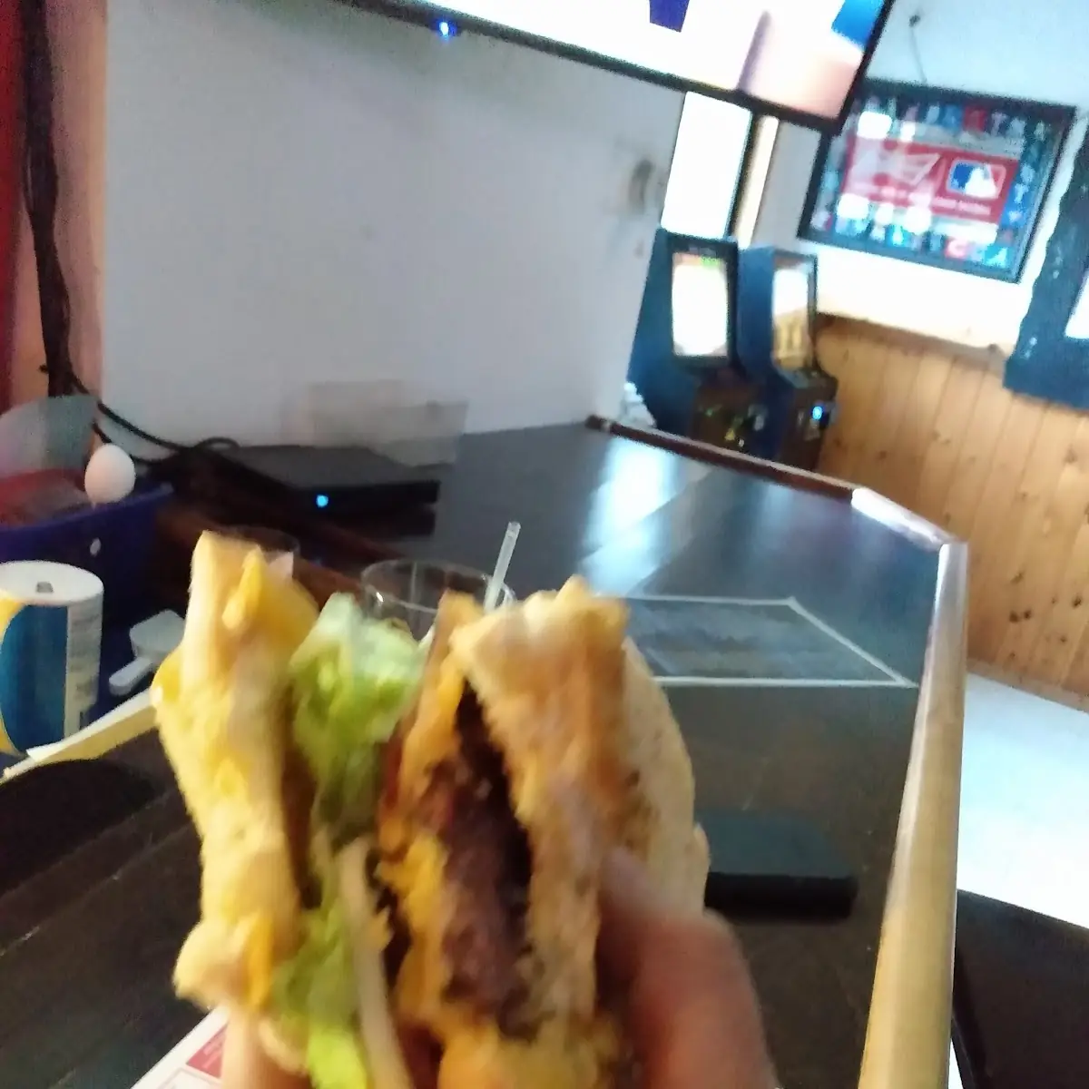 The Heart Attack 2 Grilled Cheeses with a Burger Between