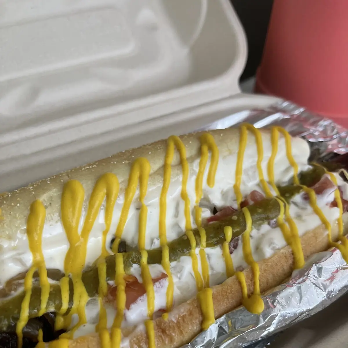 VEGETARIAN hot dog