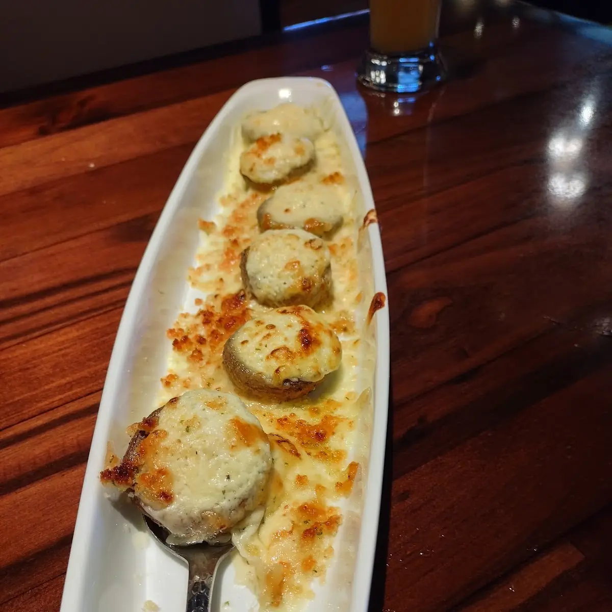White Cheddar Stuffed Mushrooms