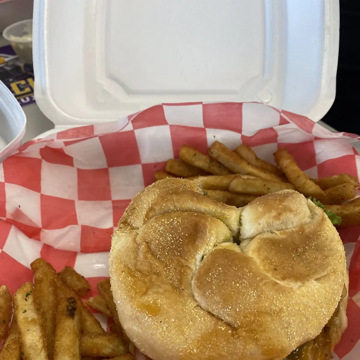 Veggie Burger and Fries