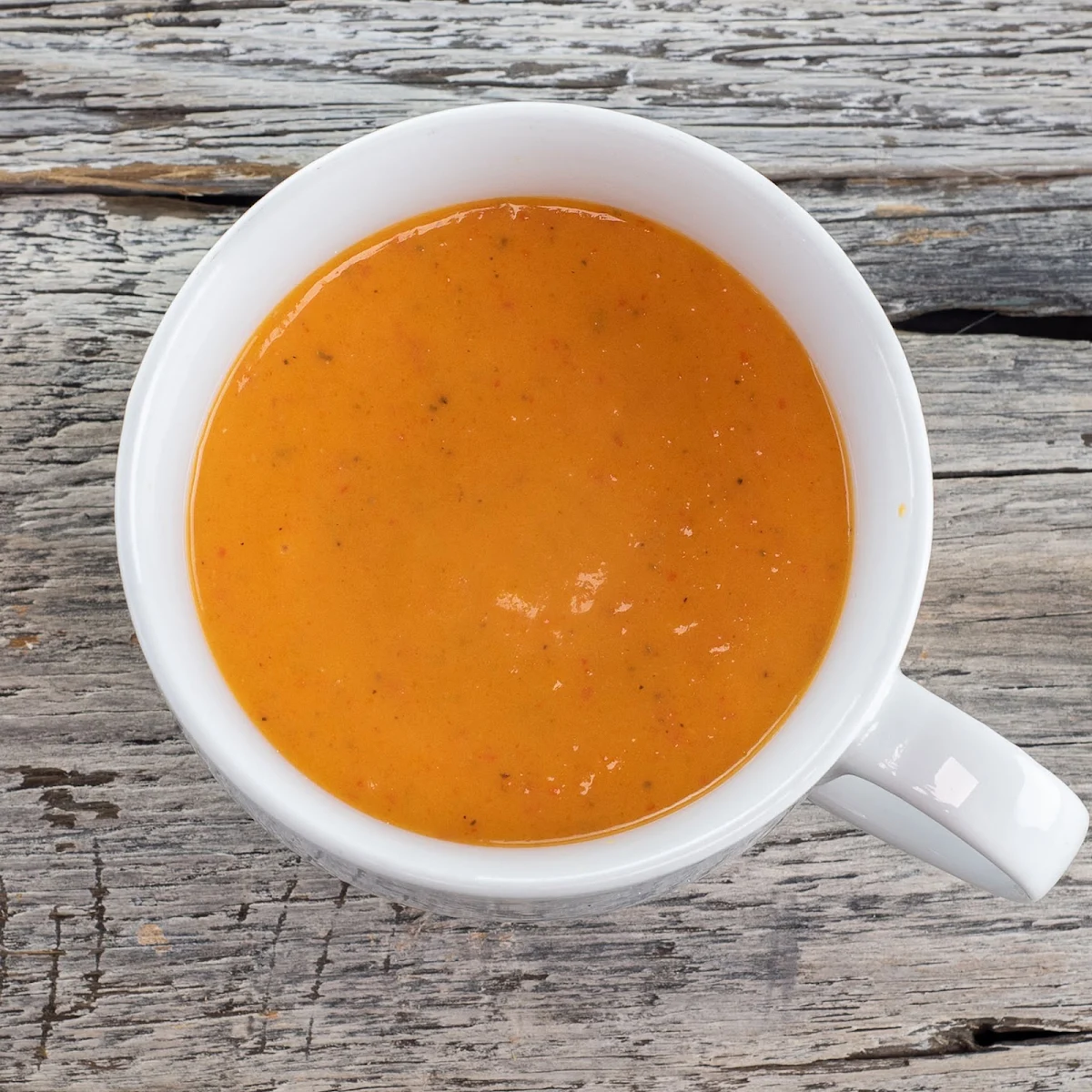 Roasted Red Pepper Soup, Aquila Restaurant
