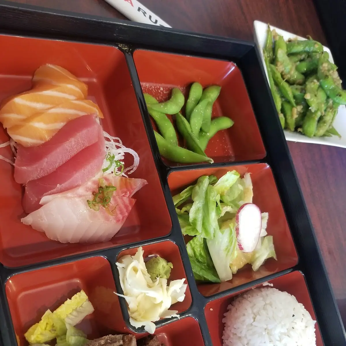 Sashimi & Beef Teriyaki Bento Box