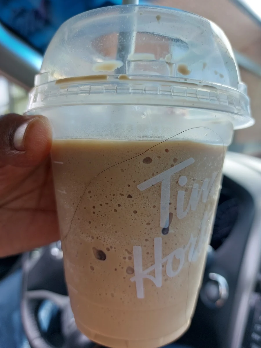 Icecap There Was a Long Hir Sticking at the Cup, Tim Hortons