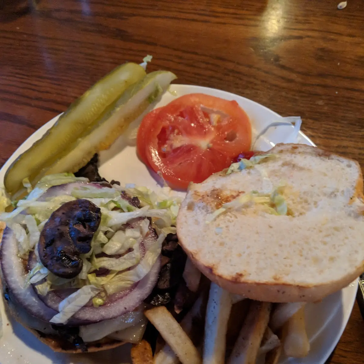 Mushroom Swiss Burger