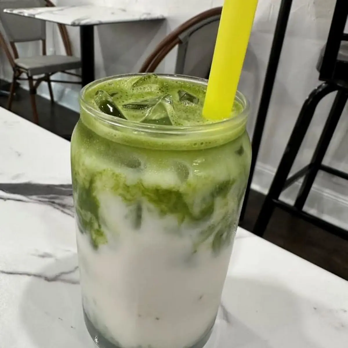 Honey Pistachio Matcha w Coconut Cold Foam