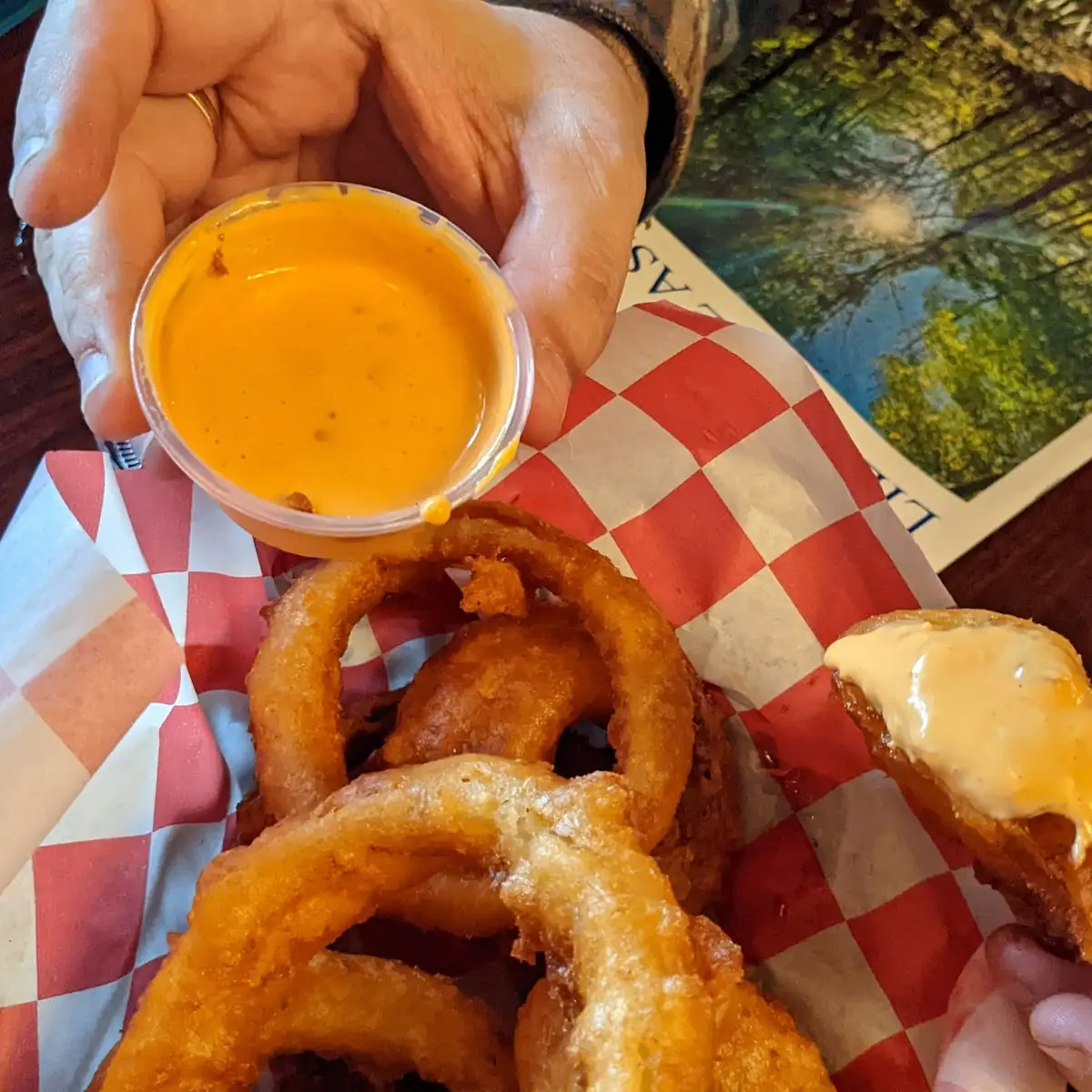 Onion Rings with Sauce