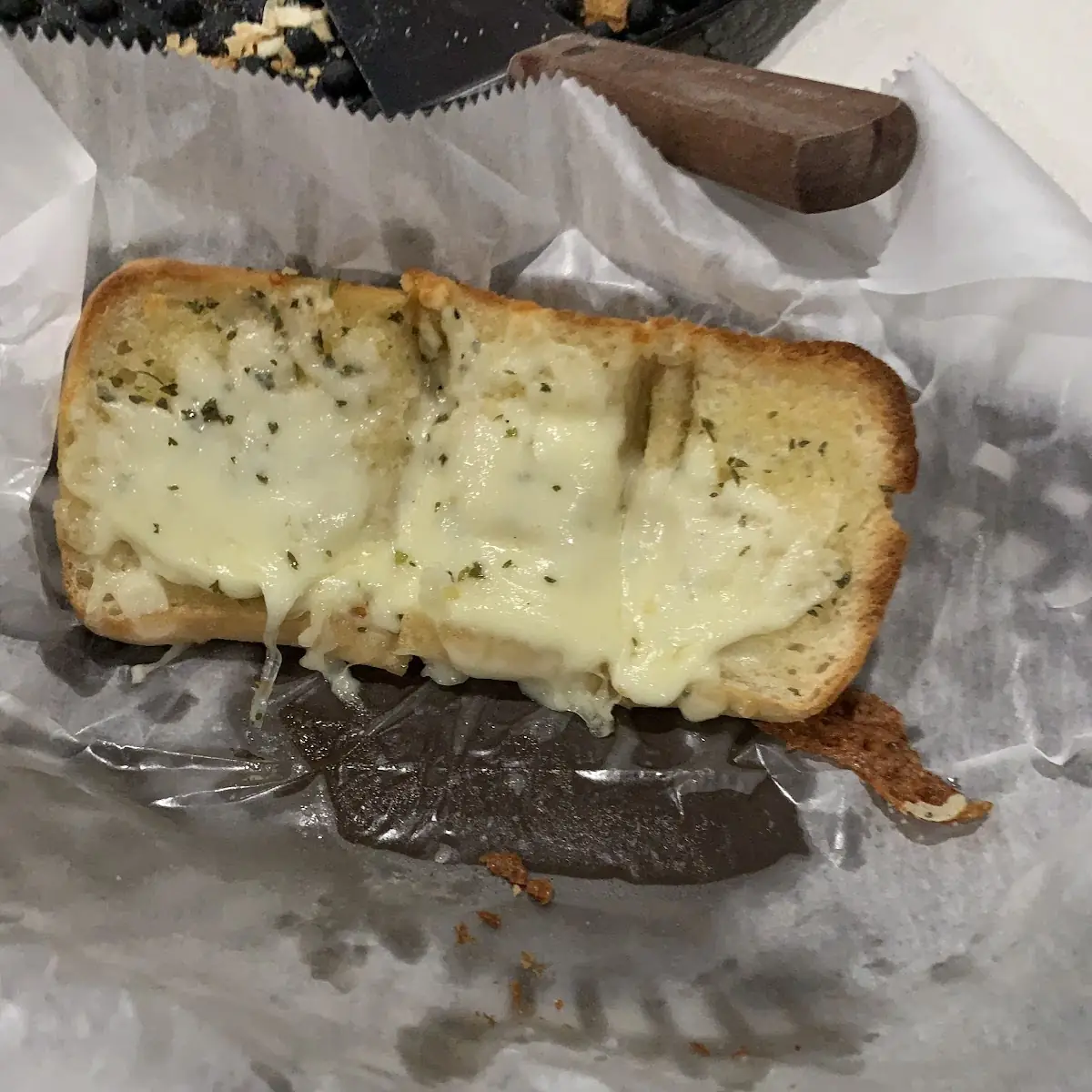 Cheese Toast with Marinara Sauce